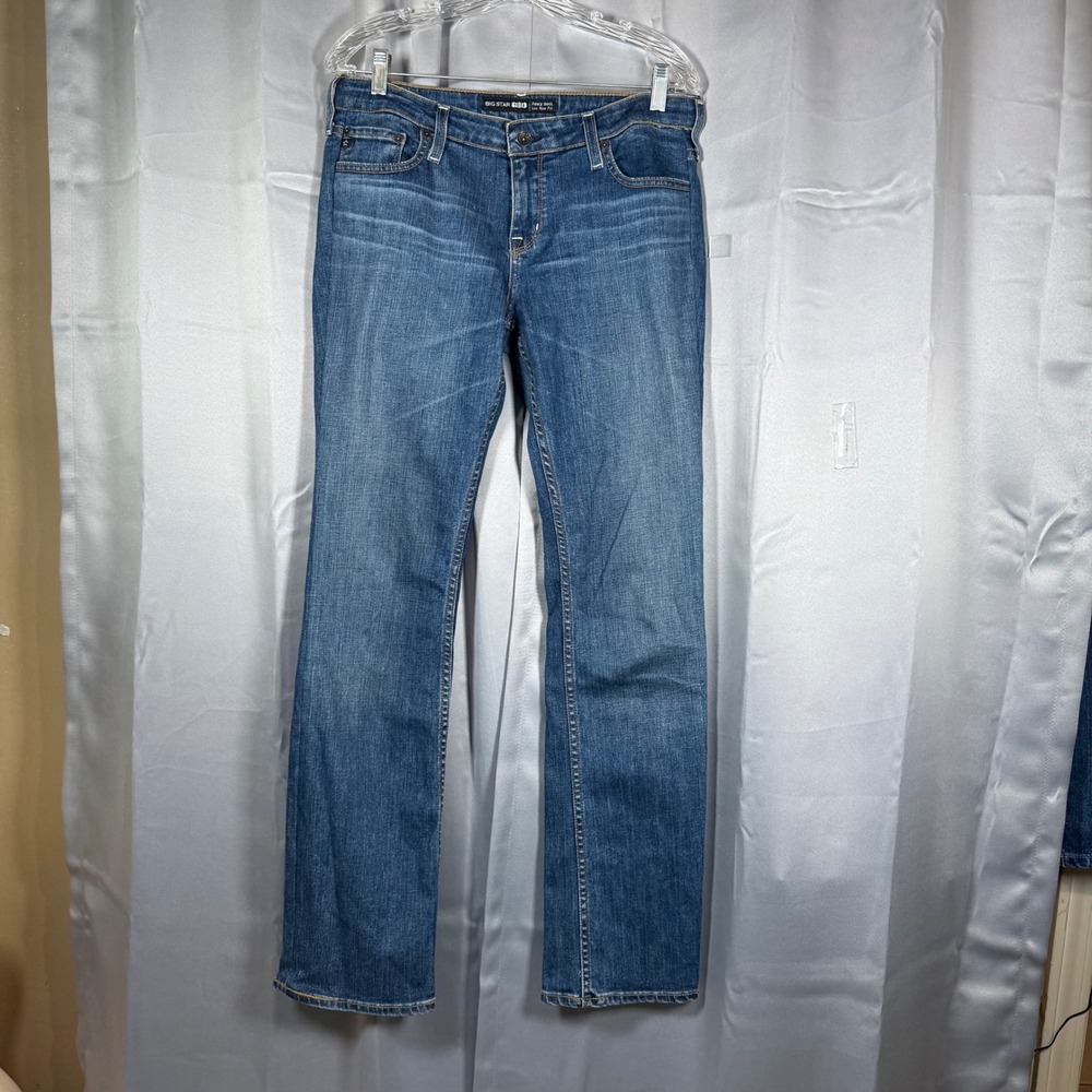 Big Star Remy Boot Jean Womens 32x32 Blue Lo Rise Denim Y2K Flare Western Casual